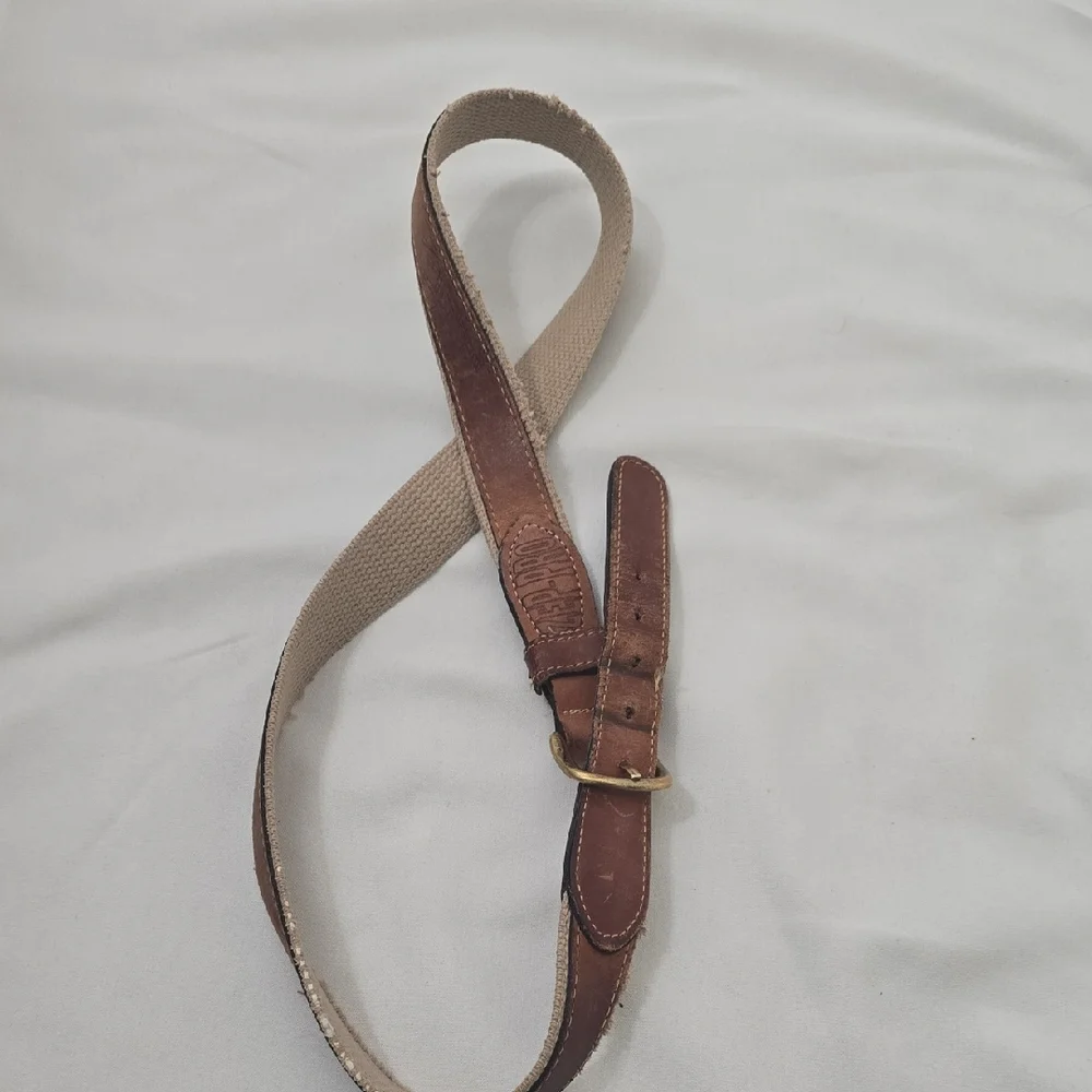 ZEP-PRO mens‎ Brown Leather Belt 38